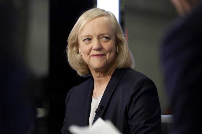 Hewlett Packard Enterprise CEO Meg Whitman, whose failed California gubernatorial bid in 2010 marked one of the few Republican losses for that year, will appear in Colorado later this week to campaign for Democratic nominee Hillary Clinton. (AP Photo/Richard Drew)
