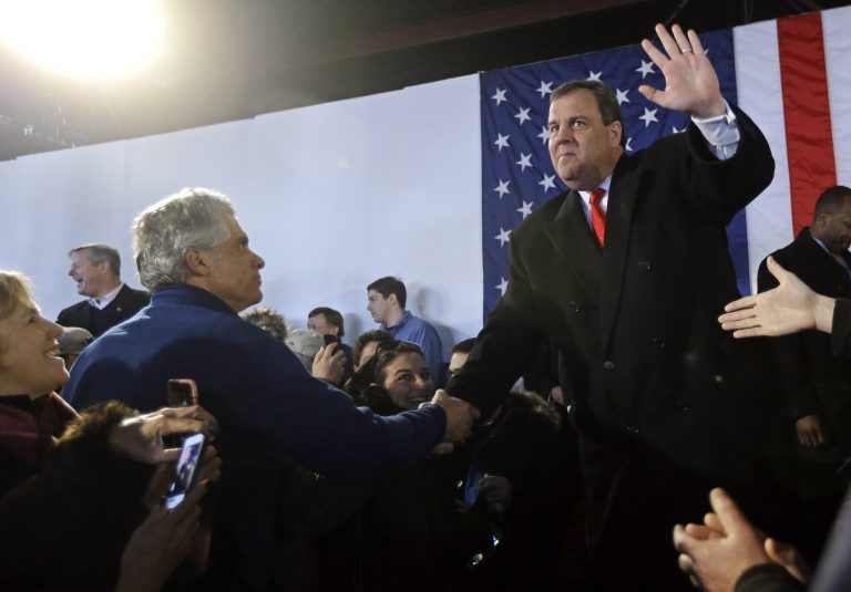 Christie scaled back his explicit attacks on Rubio and Cruz, and instead needled Trump ahead of the debate. (AP Photo/Elise Amendola)
