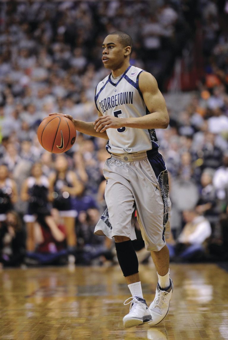 Nick Wass/AP
Markel Starks averaged 12.4 points per game for the Hoyas and finished fourth in the Big East in 3-point percentage at .415.