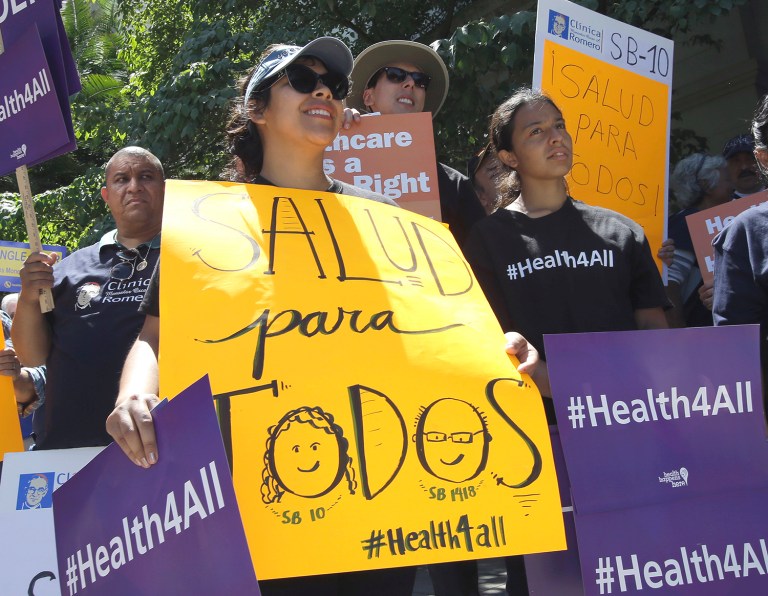 Thirty-seven California Democrats asked the Obama administration in a letter for an exception to the law to allow for an estimated 50,000 of the state's undocumented workers to purchase healthcare plans. (AP Photo/Rich Pedroncelli)