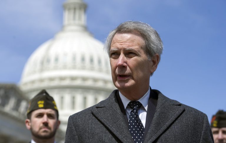 House Armed Services Committee member Rep. Walter Jones, R-N.C. announces an amendment to extend the Veterans Retraining Assistance Program, Thursday, March 27, 2014, during a news conference on Capitol Hill in Washington. (AP Photo/Cliff Owen)