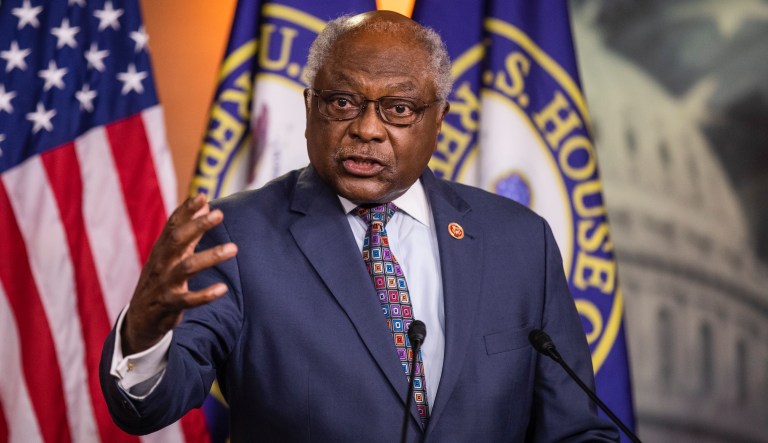 Rep. Jim Clyburn, D-S.C., arrives for the House Democrats leadership elections where he expect to become the House majority whip, at the Capitol in Washington, Wednesday, Nov. 28, 2018.
