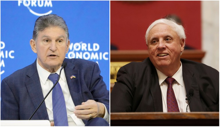 Sen. Joe Manchin (D-WV) and Gov. Jim Justice (R-WV)