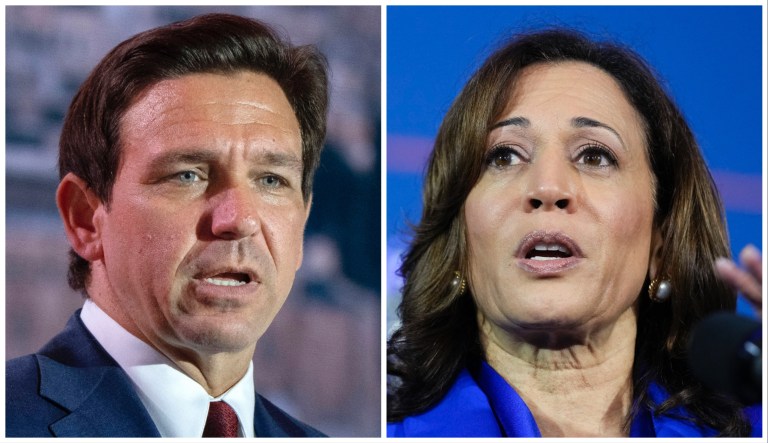 Ron DeSantis and Kamala Harris.