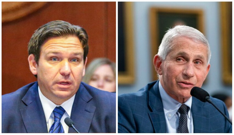 Ron Desantis, Anthony Fauci.