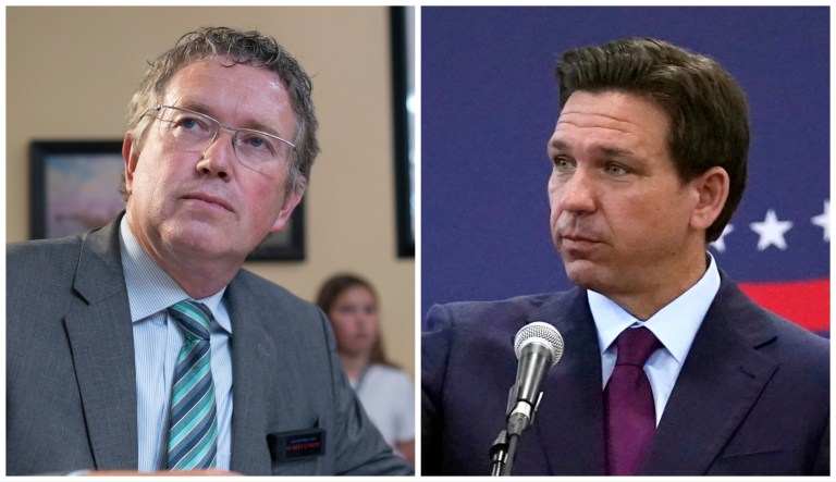 Massie quips about way to shake up the 2024 GOP primaries: ‘Indict DeSantis quick’