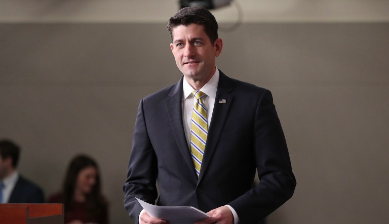 Paul Ryan suggested that even without Democrats, the measure can pass the House. (AP Photo/Pablo Martinez Monsivais)