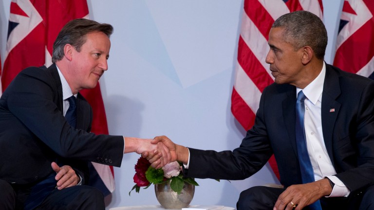 President Obama's passing quip about British Prime Minister David Cameron sent the British press into a frenzy. (AP Photo/Carolyn Kaster, File)