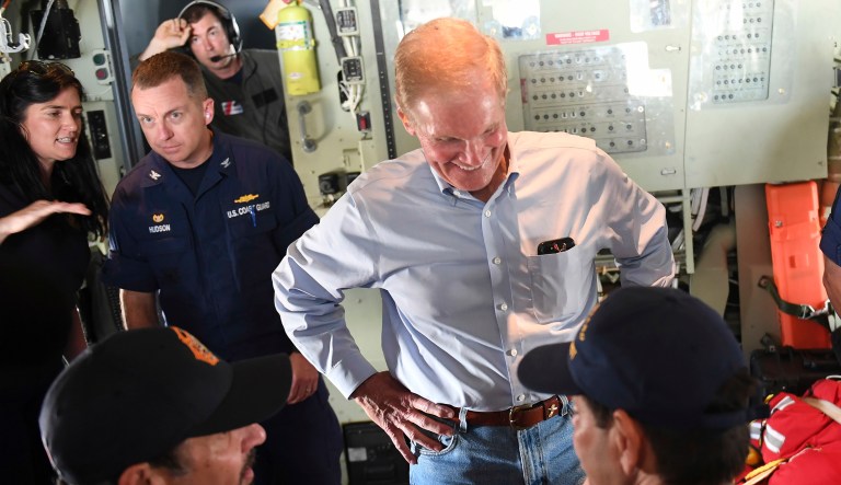 For a second time in two weeks, the Florida man has tried making public tragedy into a money-making opportunity. (Matt McClain/The Washington Post via AP, Pool)