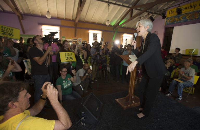 Jill Stein demands a recount. (AP Photo/D. Ross Cameron)