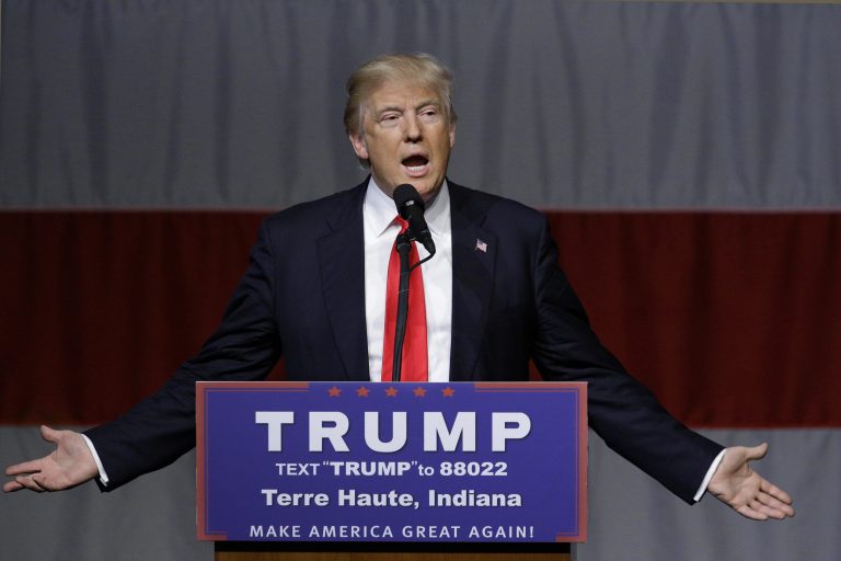 Republican presidential candidate Donald Trump said that he doesn't expect every key Republican leader to back him in his bid to win the White House. (AP Photo/Seth Perlman)