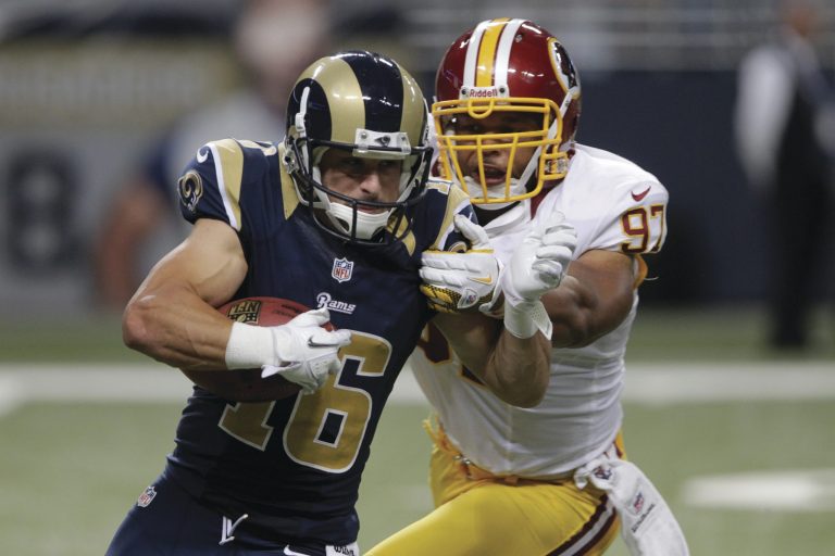 Seth Perlman/AP
Lorenzo Alexander has drawn interest from Arizona, San Francisco and Pittsburgh, and the Redskins may be forced to let him go.