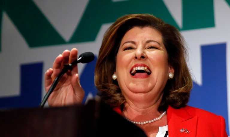 Karen Handel fended off a furious challenge from the Democrats. (AP Photo/John Bazemore)