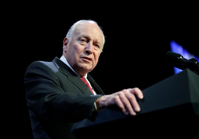 Cheney said Russian President Vladimir Putin was undoubtedly meddling in American affairs. (AP Photo/John Locher)
