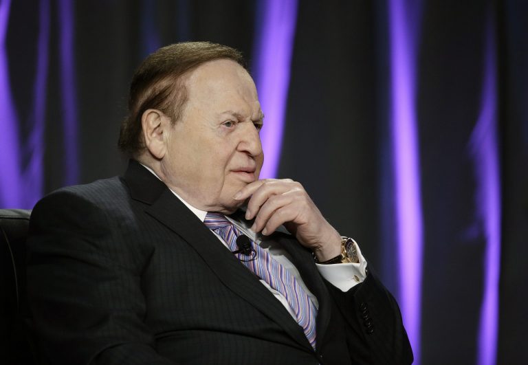 GOP donor Sheldon Adelson. (AP Photo/John Locher)