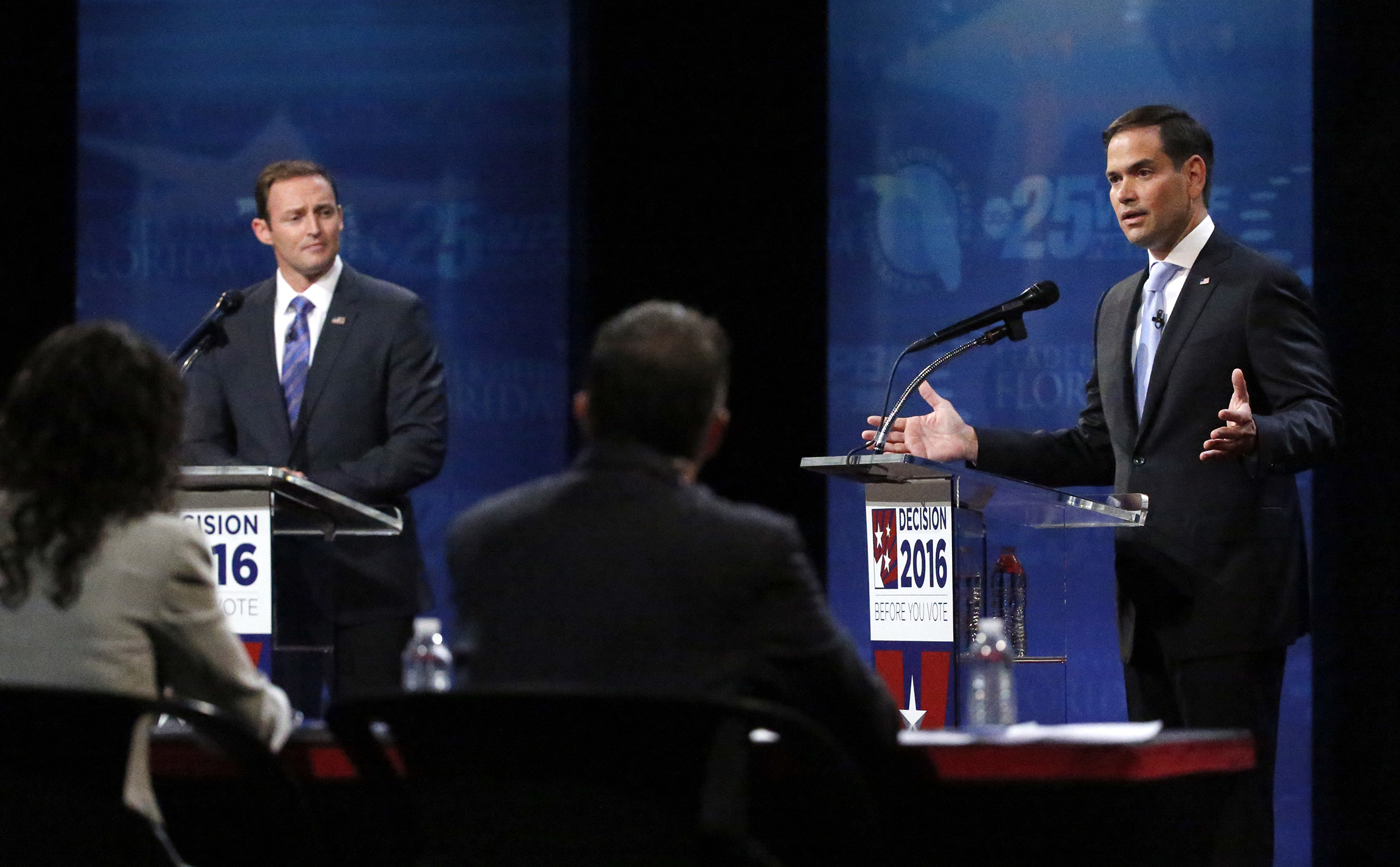Trump talk dominates Rubio, Murphy Senate debate