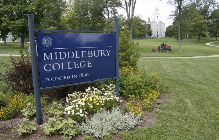 The campus of Middlebury College. AÂ News-Gazette columnists wrote about a recent sexual assault case at Middlebury College, which expelled a student without a hearing months after a separate investigation cleared him of wrongdoing.
		(AP Photo/Toby Talbot)
