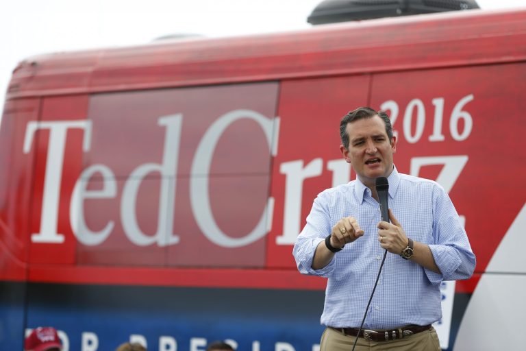 Republican presidential candidate Sen. Ted Cruz is planning a 36-county bus tour in Iowa in January as part of his last campaign push ahead of the Feb. 1 caucuses. (AP Photo/Sue Ogrocki)
