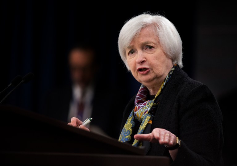 Federal Reserve Chairwoman Janet Yellen may have something to worry about should Donald Trump become president. (AP Photo/Manuel Balce Ceneta)