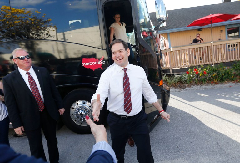 The win is Marco Rubio's third of the primary season. (AP Photo/Gerald Herbert)