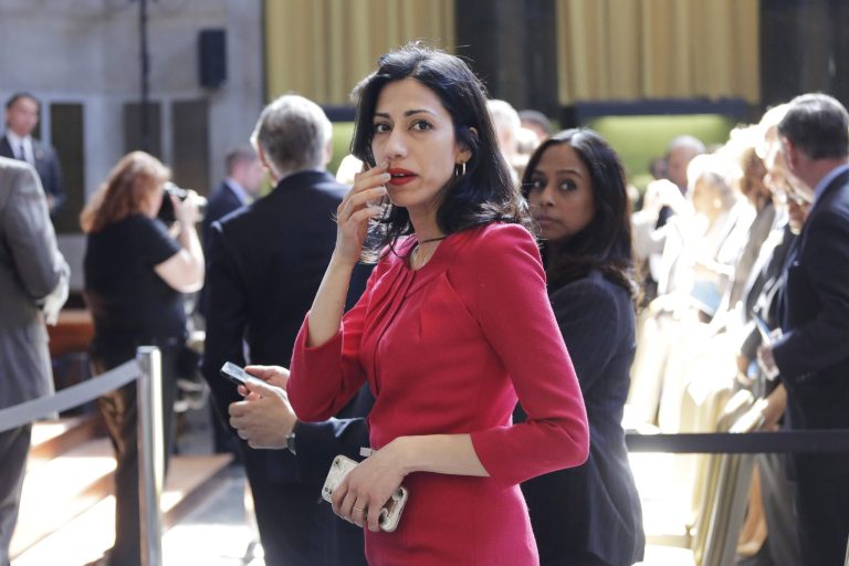 An inspector general probe suggested Huma Abedin leveraged her State Department job to benefit her two other employers at the time. (AP Photo)