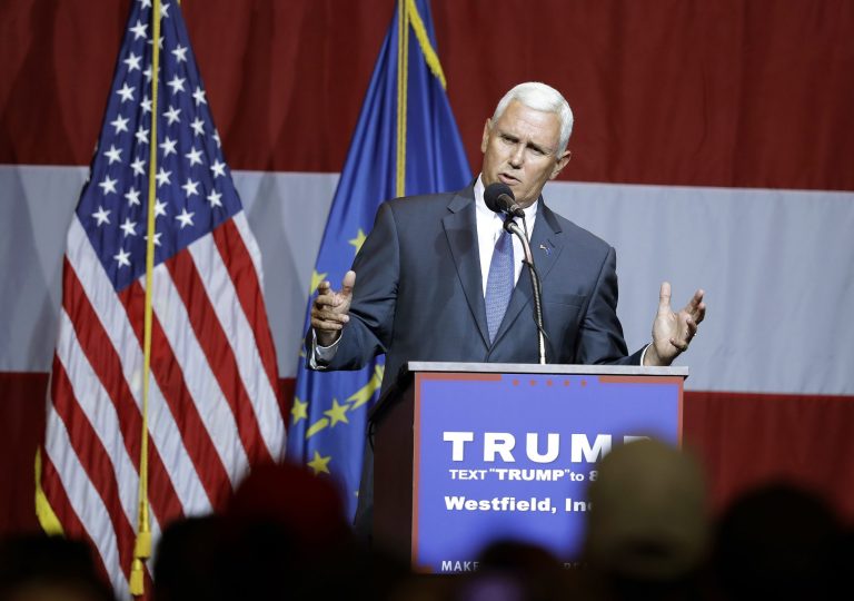 Pence is a conservative roughly aligned with the Ted Cruz wing of the GOP. (AP Photo/Darron Cummings)