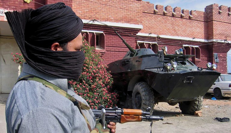 The U.S. is trying to hunt down Maulana Fazlullah, a leader of the Pakistan Taliban, and his supporters. (AP Photo/Riaz Khan)