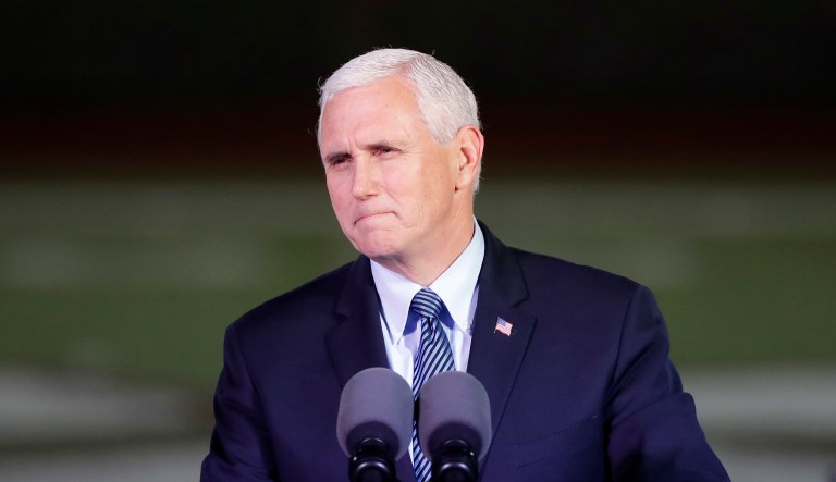Vice President Mike Pence has maintained he was unaware of former national security adviser Mike Flynn's sanctions-related conversations with the Russian ambassador. (AP Photo/David J. Phillip)