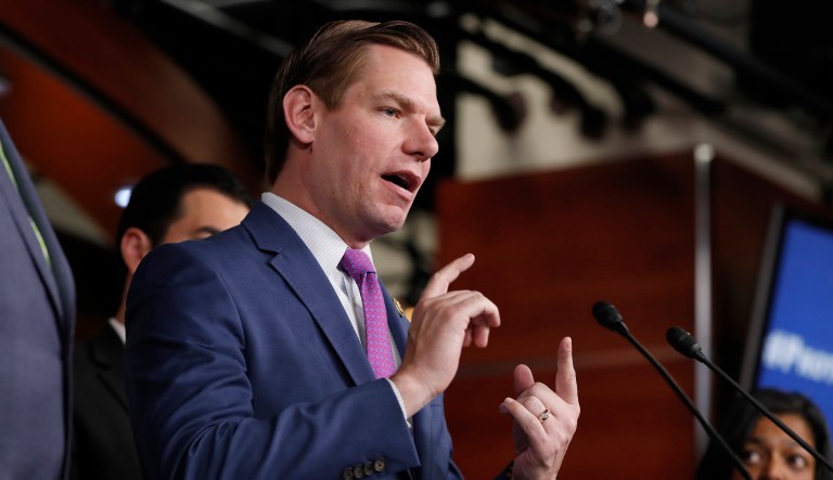 After President Trump declined to release a memo written by Democrats on the House Intelligence Committee on Friday, Rep. Eric Swalwell, a Democratic member of the panel, said: 