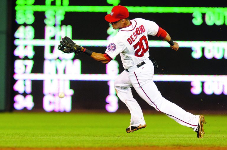 Greg Fiume/Getty Images
 Nationals shortstop Ian Desmond is on the DL because of a torn left oblique.