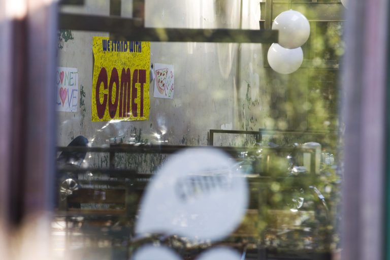 One pizza, hold the conspiracy theories. ( AP Photo/Jose Luis Magana)