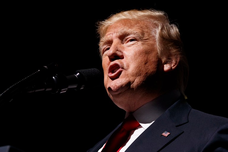 Trump added that solving the North Korea problem without armed conflict would be preferable, but that it would not be easy. (AP Photo/Evan Vucci)