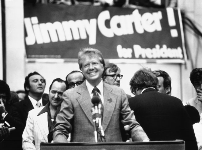 Former Georgia Gov. Jimmy Carter shocked the establishment to win the presidency in 1976. AP Photo