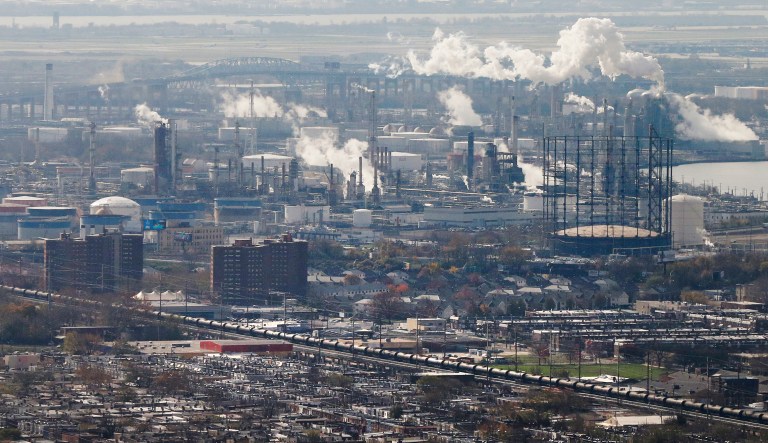 Since 2012, Philadelphia Energy Solutions has spent $800 million to comply with the Renewable Fuels Standard, which forces refiners to blend a certain amount of biofuels into the fuel supply or to purchase credits. (AP Photo/Matt Rourke)