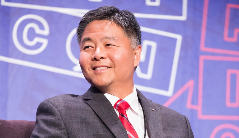 Rep. Ted Lieu spoke about his decision to leave the House chambers during a moment of silence for the Texas shooting victims in a video posted to his Facebook. He said, 