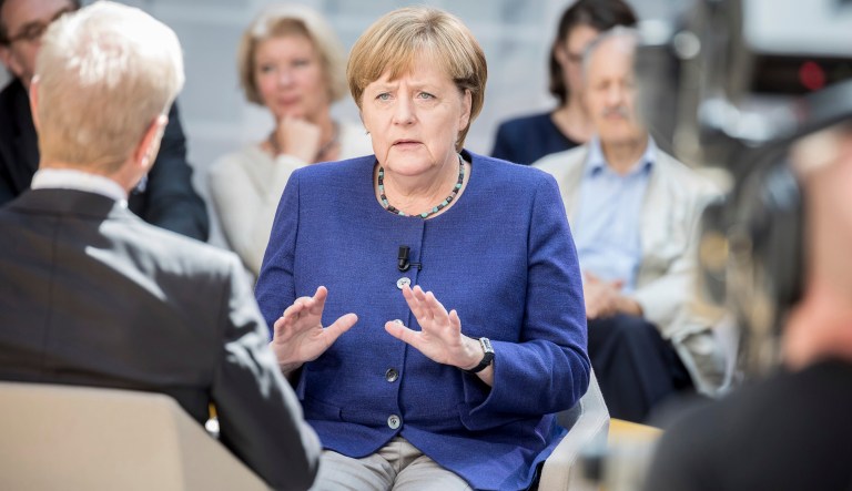 A spokesman said Merkel stands in solidarity 