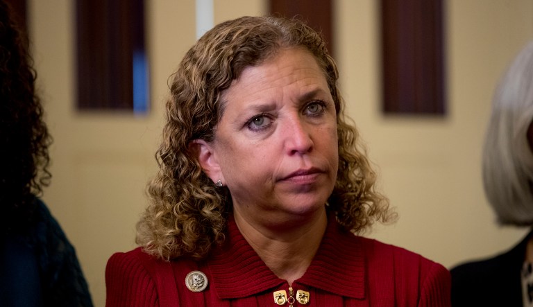 Rep. Debbie Wasserman Schultz, D-Fla. attends a news conference on American labor on Capitol Hill in Washington, Wednesday, Nov. 1, 2017. Trump said on Twitter that the driver in Tuesday's attack "came into our country through what is called the 'Diversity Visa Lottery Program,' a Chuck Schumer beauty" â a reference to the Senate's Democratic leader. 