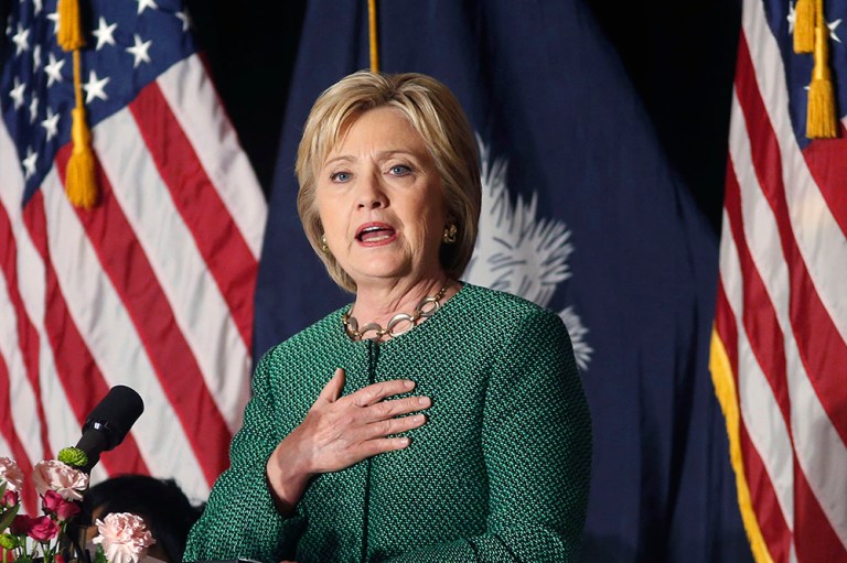 The Clinton campaign has not issued a statement about the incident, which comes three days before the South Carolina primary. (AP Photo/Gerald Herbert)