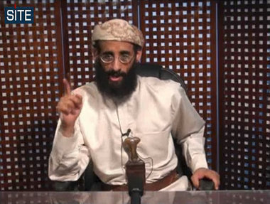 Radical U.S.-born Muslim cleric Anwar al-Aulaqi bought airline tickets for three of the 9/11 terrorists hijackers in the weeks prior to the attack that killed nearly 3,000 Americans in New York, Washington, D.C. and Shanksville, PA, according to documents obtained by Judicial Watch. (AP Photo)