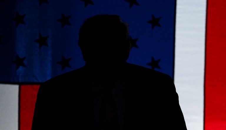 President Donald Trump arrives to speak at a campaign rally at The Broadmoor World Arena, Thursday, Feb. 20, 2020, in Colorado Springs, Colo.