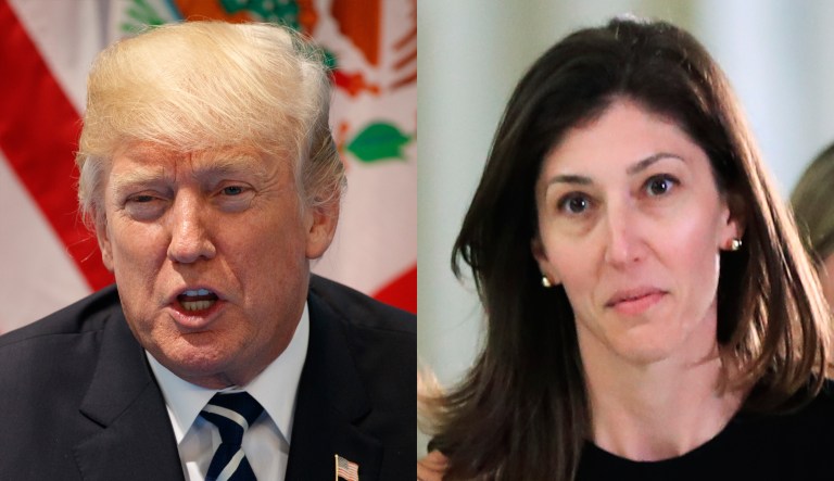 Donald Trump and Lisa Page