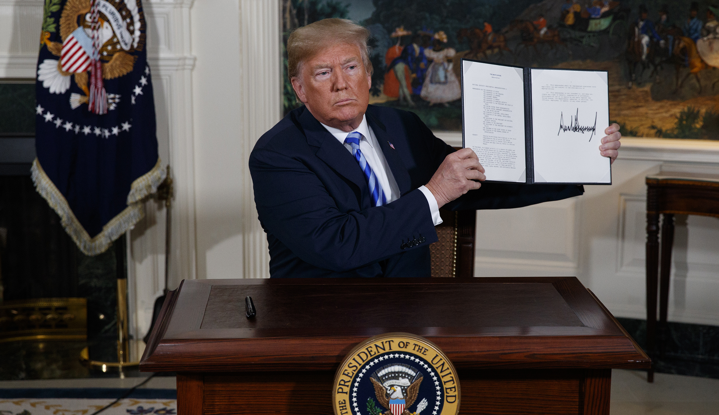 US to strictly enforce secondary sanctions on Iran, Trump says