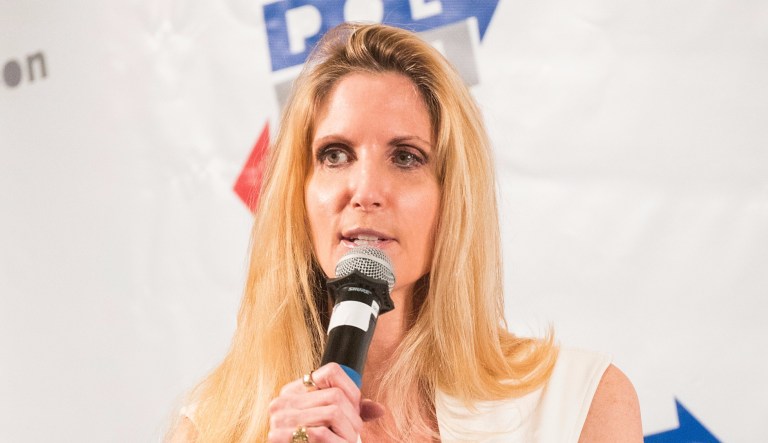 Political commentator Ann Coulter told Fox News' Tucker Carlson Friday that if Democrats were smart they would force embattled Sen. Al Franken, D-Minn., to step down, allowing the party to choose a more feminist successor. (Photo by Colin Young-Wolff/Invision/AP)