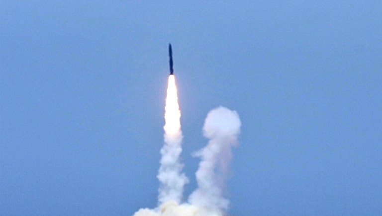 The nearly quarter-billion dollar test is the most realistic test yet, designed to show how the U.S. could knock a North Korean nuke out of the sky if it fired such a weapon at the U.S. (Matt Hartman via AP)