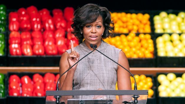 An anti-obesity group that includes first lady Michelle Obama on its leadership team blames people, not food companies, for the epidemic, according to a new study. AP Photo