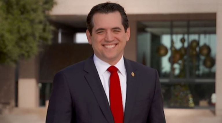 Two state legislators got into an argument following a protest of immigration law. (Twitter)