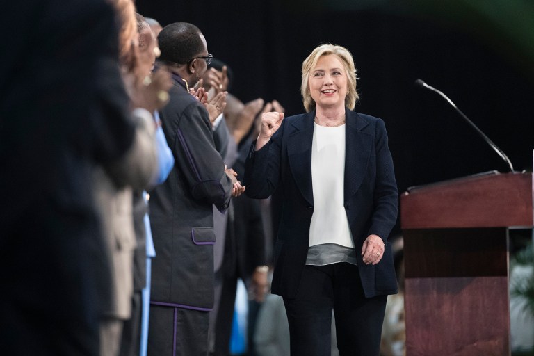 According to presumtive Democratic presidential nominee Hillary Clinton, voters are more polarized than ever and media are to blame for it. (AP Photo/Matt Rourke)