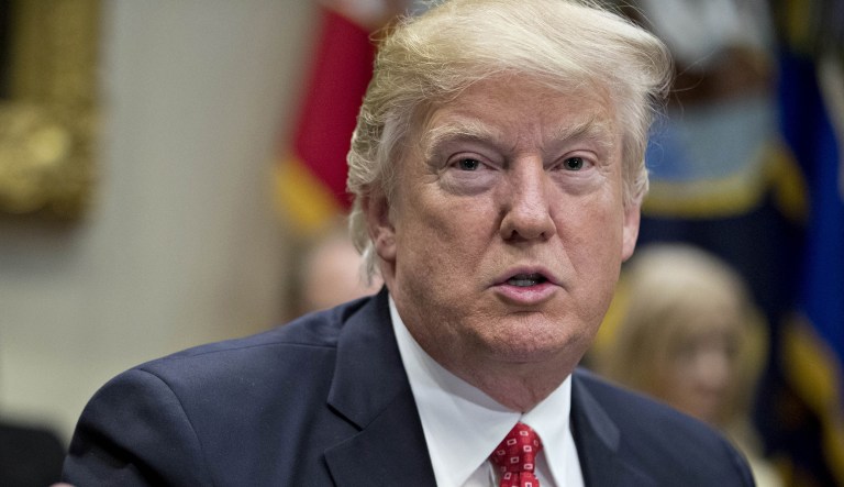 The Trump administration argued Wednesday that the court case on its immigration restrictions is simply too important for the Supreme Court to ignore. (Andrew Harrer/Bloomberg)