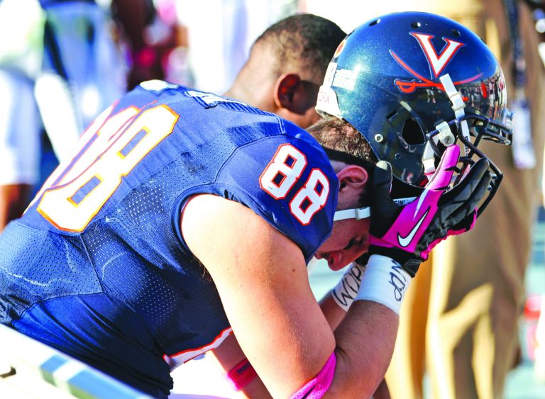 Steve Helber/AP
Tight end Paul Freedman have lost six straight games for the first time since the 2009 season.