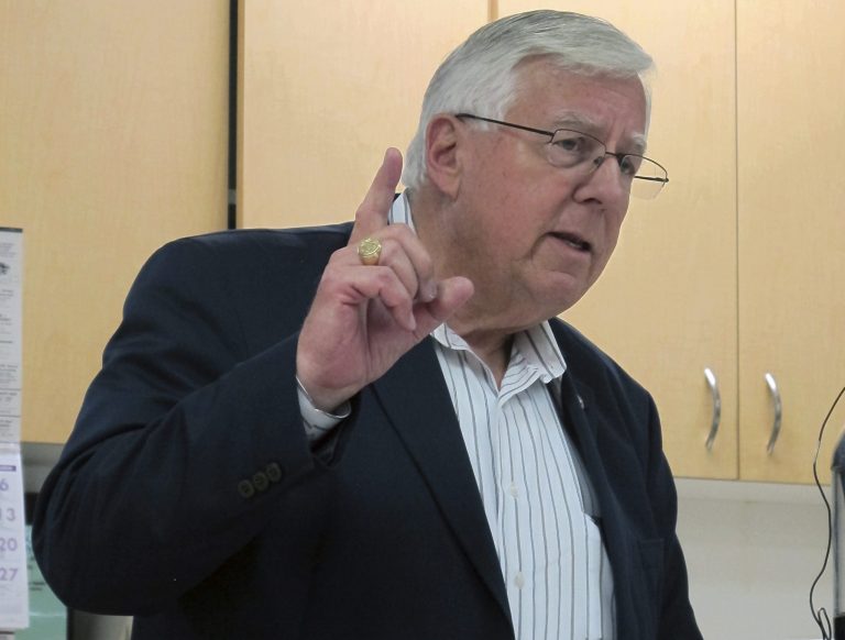 Sen. Mike Enzi, R-Wyo., thinks that if President Obama believes in Obamacare so much, perhaps he should be covered by it. (AP Photo)